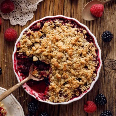 keto blackberry cobbler