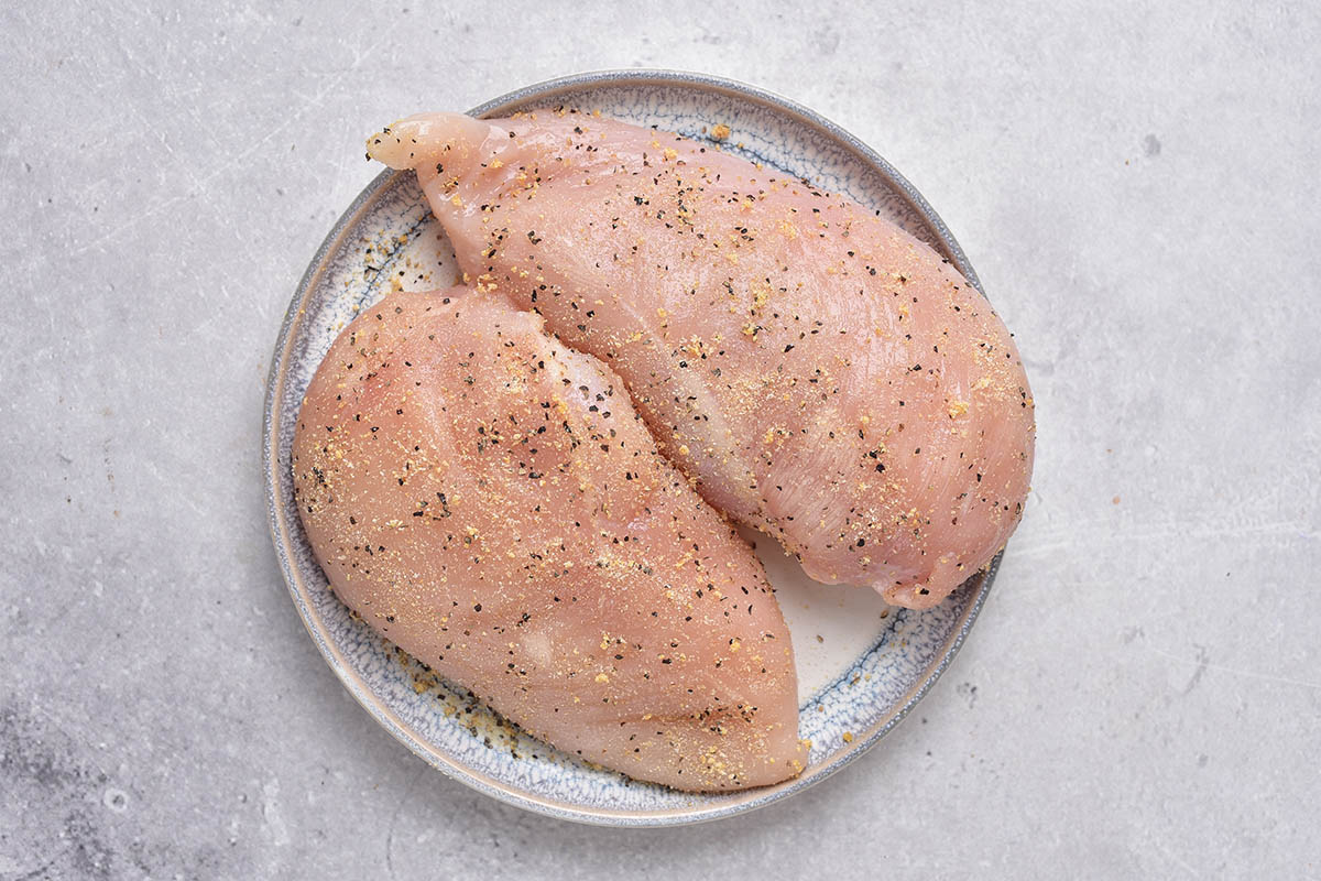 seasoned chicken breasts.