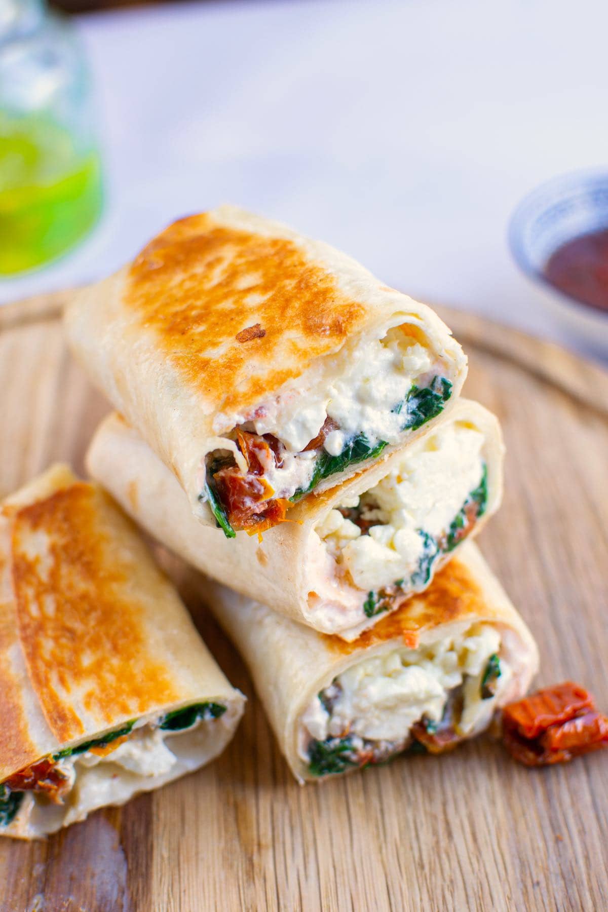 spinach feta wrap.